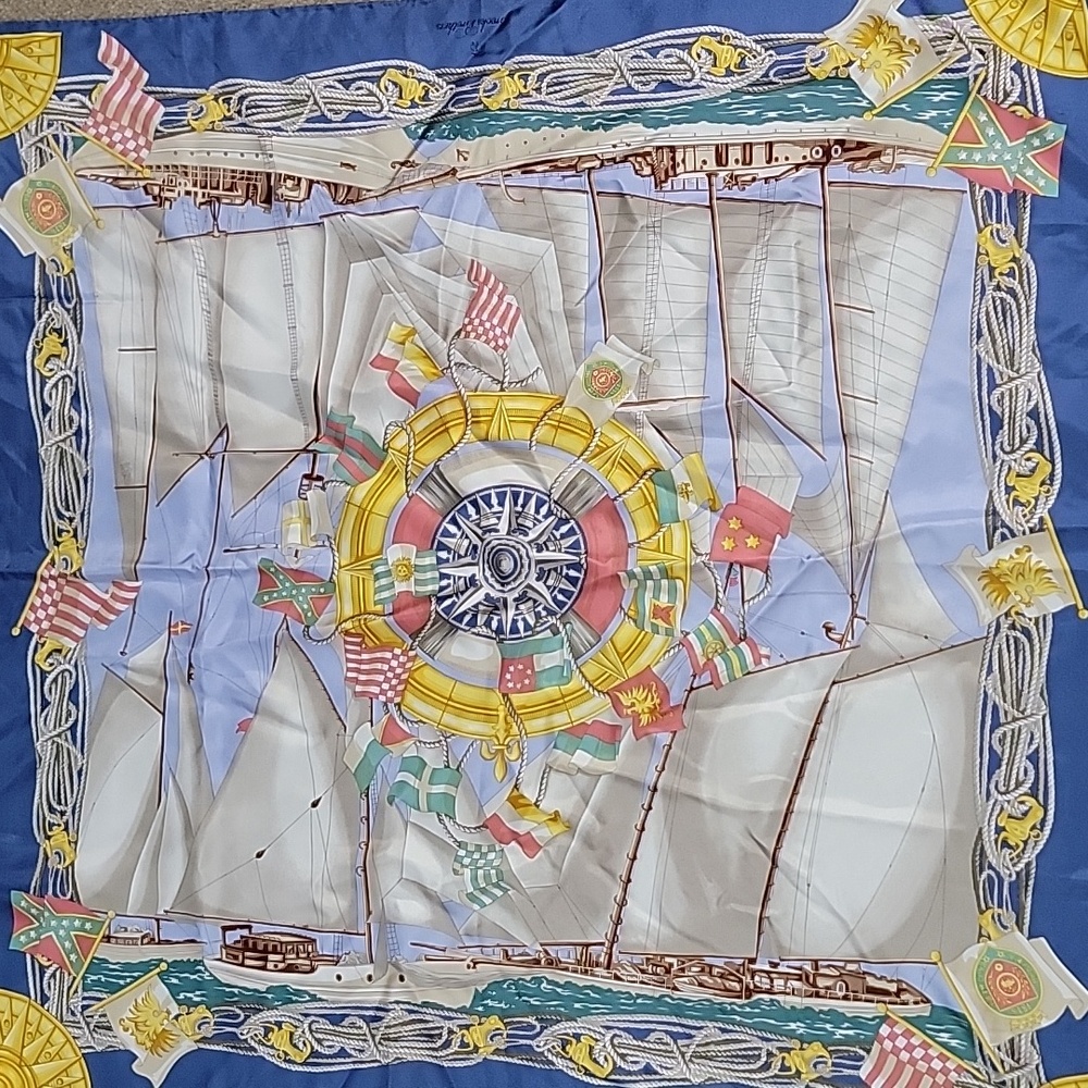 Vintage Italy Fine Silk Scarf